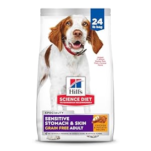 Hill’s Science Diet Adult Sensitive Stomach & Skin Grain Free Dry Dog Food, Chicken & Potato Recipe, 24 lb Bag