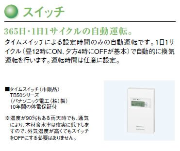 Amazon | パナソニック換気扇タイムスイッチ【TB50】 | 換気扇