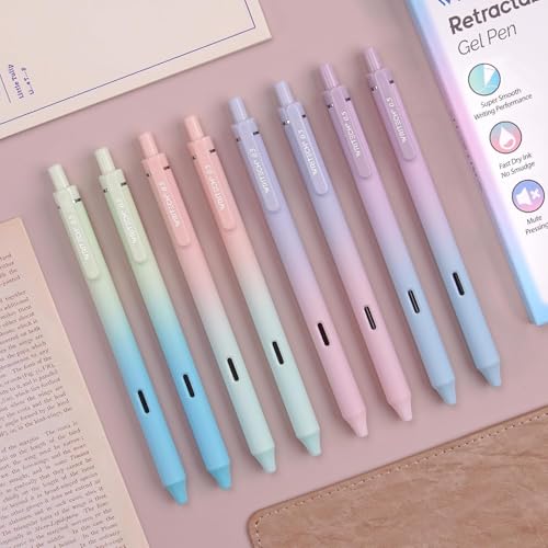 Writech Bolígrafos Retráctiles de Tinta Gel y Metal