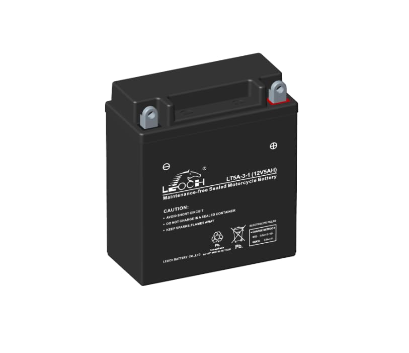 HYM430SPE Battery – 12V 5Ah Sealed AGM Replacement Compatible with Hyundai HYM430SPE Lawn Mower, Maintenance Free Starter Battery
