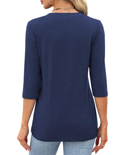 jomedesign womens tops 34 sleeve v neck shirts dressy casual tunic blouses summer tees