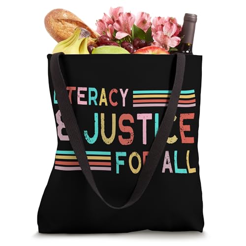 Bolso tote Literacy And Justice For All miniatura 4