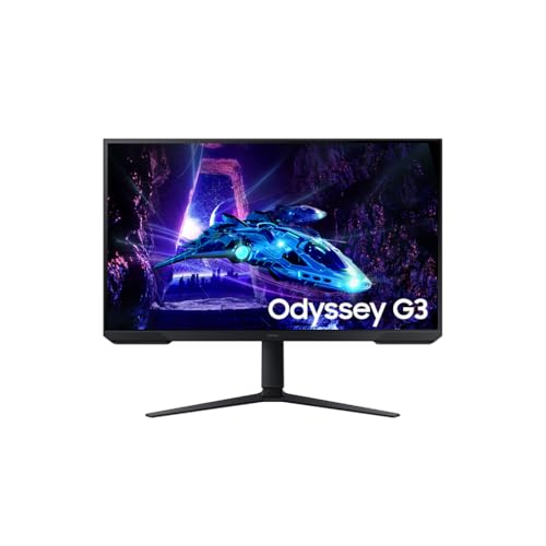 Samsung LS27DG300EUXEN - Monitor Gaming Odyssey G3 de 32" Full HD (1920 x 1080, 16:9, 180Hz, 1ms, Panel IPS, AMD FreeSync, Modo Eye Saver, Flicker Free), Negro, Versión 2024