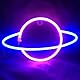 Hangrow Neon-Planet, LED-Schilder für die Wanddekoration, USB-Lade-/Batterie-Ladegerät, Nachtlicht, Planet für Wand, Neonschild, Buchstaben, Wandleuchten