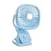 WJMLS Przenośny mini USB Wentylatory, 6-calowy klip kabrioletowy i wentylator klipowy podwójny zasilacz, shake głowica (Color : Blue)