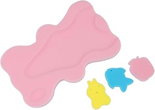 Zerodeko 1Pc Bebê Esponja Tapete De Banho Do Bebê Esponja Assento De Banho Do Bebê Espuma Banho Antiderrapante Tapete De Banho Do Bebê Almofada De Banho Do Bebê Crianças Tapete De Banho Do