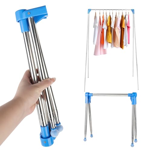 YHNDECO Stendibiancheria portatile pieghevole, da 33 a 71 cm, portatile, da viaggio, pieghevole, per casa, lavanderia, campeggio, viaggi all'aperto