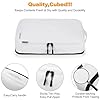 Compression Packing Cubes, Lumesner 8 Set Travel Packing Cubes for Carry on Suitcases, Compression Suitcase Organizers Bag Set & Travel Cubes (8-piece, White) - Image 7