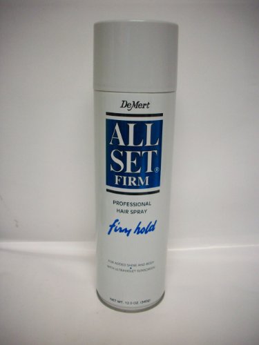 DeMert All Set Firm Blue Firm Hold Hair Spray 12oz