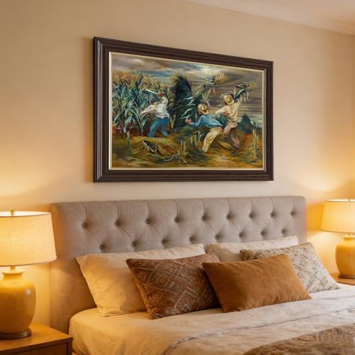 Poster sur toile Corn Fields paysage tableau décoration murale suspendre - 4