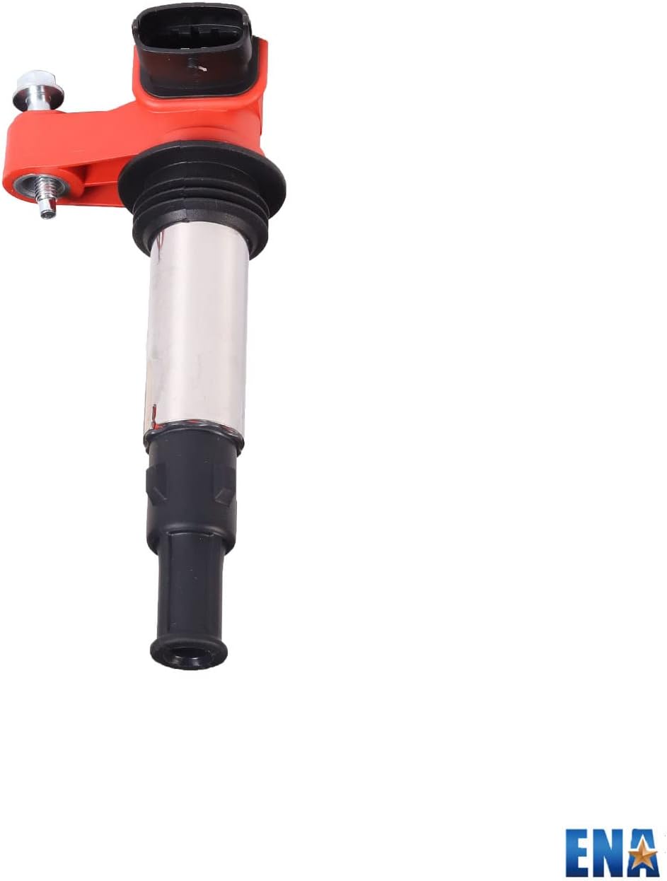 ENA Pack of 6 UF375 Red Ignition Coils 5263 Iridium Spark Plugs 2.8L 3.6L V6 2004-2009 Compatible with Buick Allure Enclave LaCrosse Rendezvous Cadillac CTS STS SRX Chevy Traverse GMC Acadia Outlook