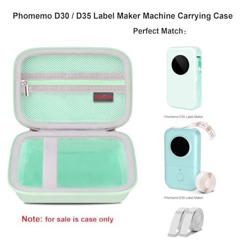 Image of Elonbo Carrying Case for Digital Camera, Camera Hard Travel Bag, Rose Green+ Green