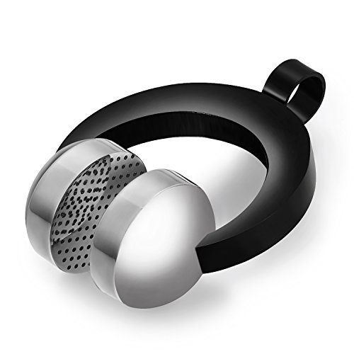 Oidea Collana da uomo con ciondolo, in acciaio