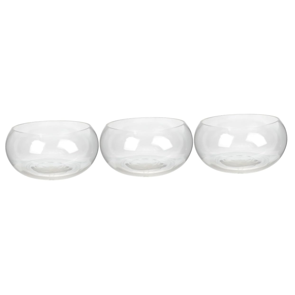BESPORTBLE 3piezas Pecera De Escritorio De Transparente para Hidropónicas y Decoración De Jarrón Acuático para y Flores