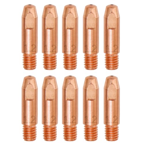 RYXZEN 10PCS MB 24KD Accessoires de Soudage 1,2MM Pièces d'usure Pointe de Contact Buses de Soudage MIG 0.0472