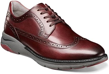 Florsheim Frenzi Wingtip Oxford Mens Oxford 95 DM US BurgundyCharcoal | Image 3