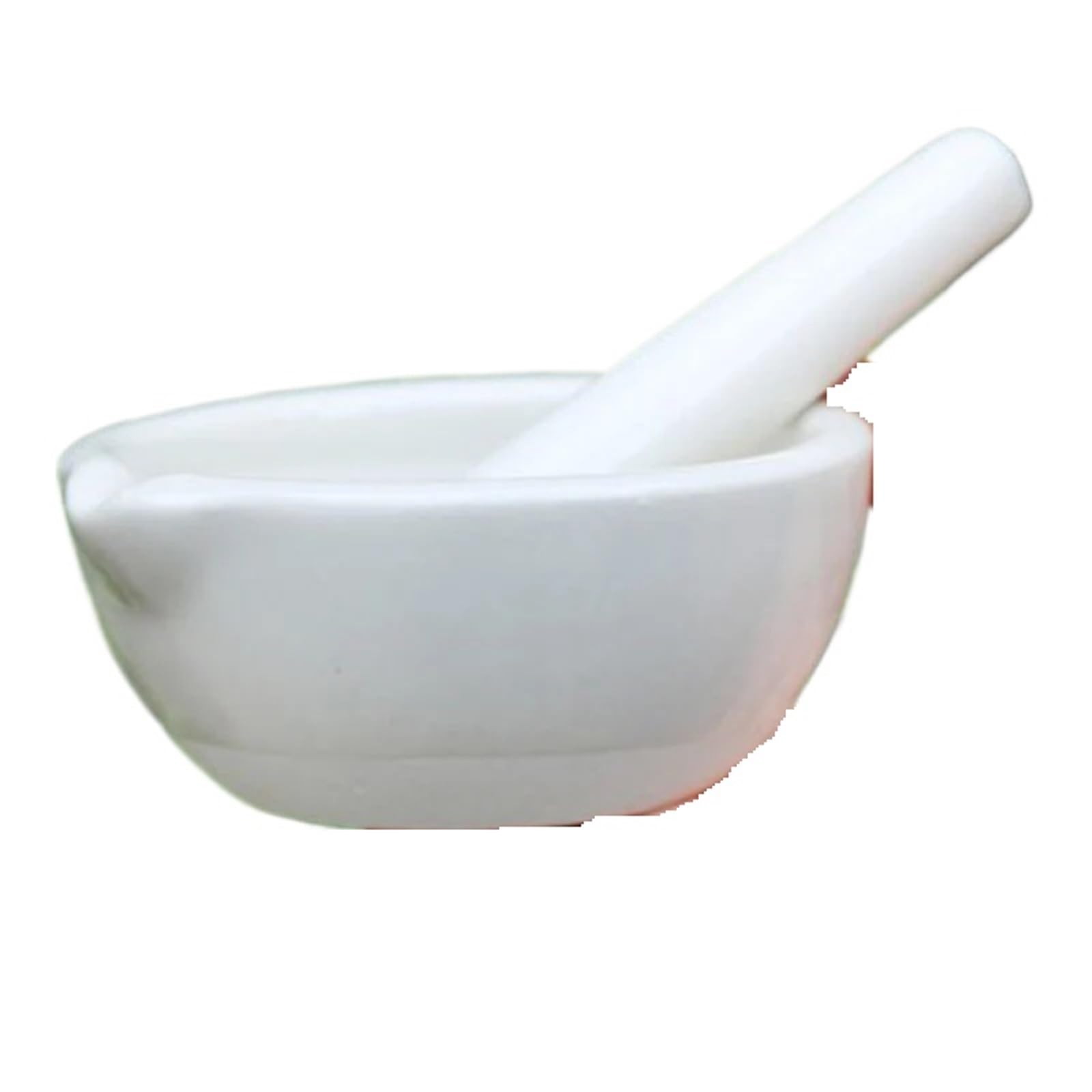 Set Pestello E Mortaio Set di mortaio e pestello in ceramica for uso domestico Ciotole for macinare for spezie da cucina Tè Macinapepe aglio Mini mulini for erbe 4 dimensioni(130mm)