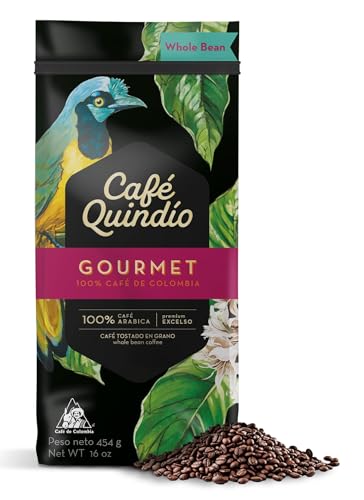 Cafe Quindio Medium Roast Colombian Whole Bean Coffee