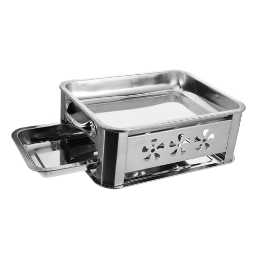 LIGHTAOTAO Barbacoa de Portátil Inoxidable Resistente para Camping Parrilla para Pescado y Carne Diseño Práctico con Bandeja Extraíble para Exteriores y Picnic