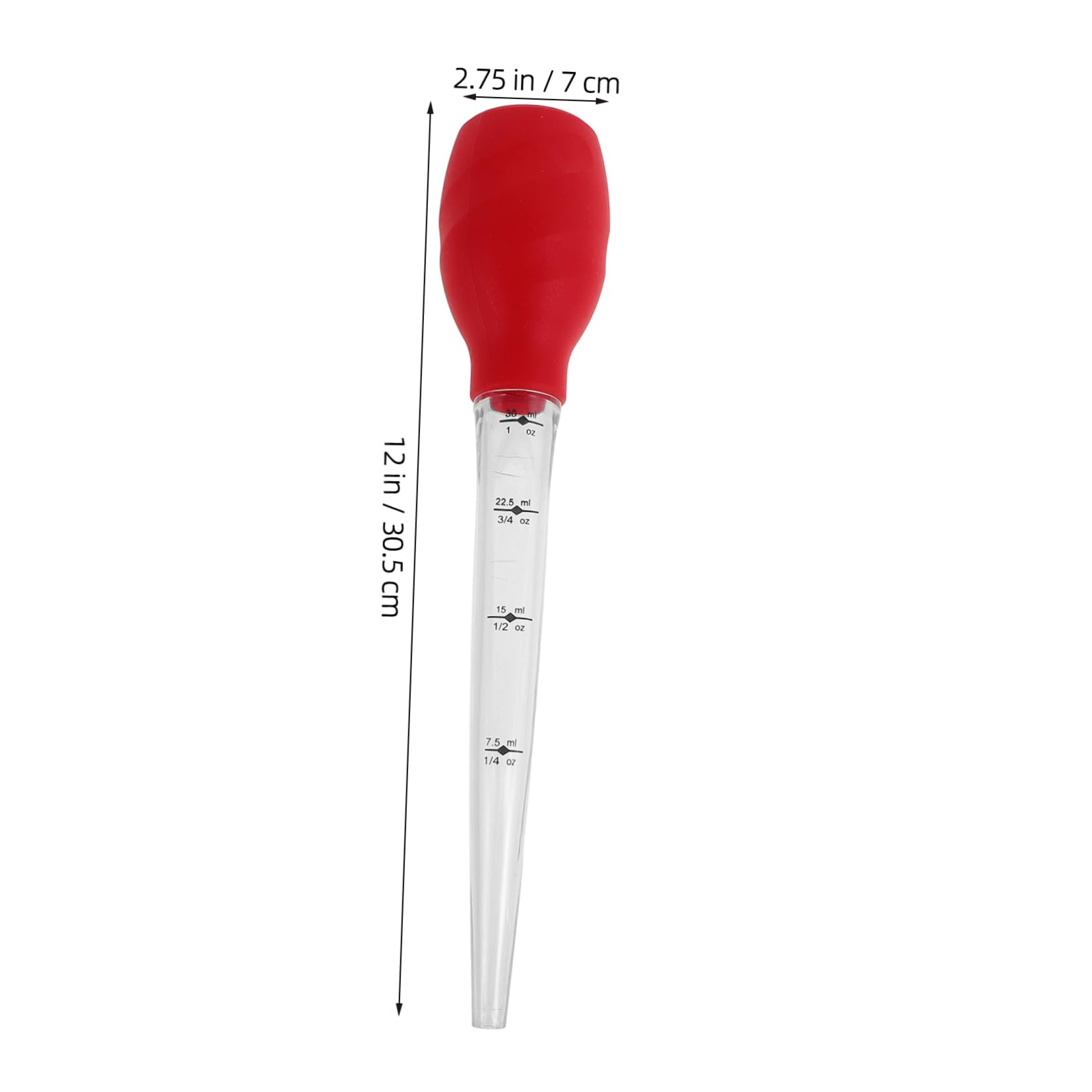 BRIGHTFUFU Cooking Silicone Turkey Baster Cleaning Brush Small Baster for Marinating