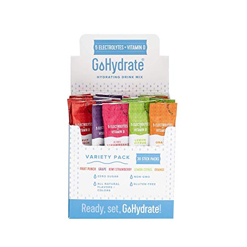 Electrolyte Hydration Drink Mix With Vitamin D, Non Gmo Electrolyte Powder Hydration Pack, Mixed30 And Grapes #TOP1