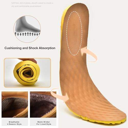 Men's Lace-up Fashion Boots Waterproof Full Grain Leather Chelsea Boot,Men Slip Resistant Service Boots Motorcycle Casual Side Zip Ankle Boots Mid-Top Dress Oxford Work Bootie2