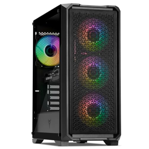 YEYIAN PC Gamer Vault | Intel Core i5-14400F 10 Cœurs jusqu'à 4,7 GHz | NVIDIA GeForce RTX 5060 8GB GDDR7 | 32 Go DDR5 6000 MHz | SSD NVMe 1 to Gen4 | Win 11 Pro