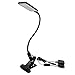 LED Klemmleuchte Schreibtischlampe Leselampe LED Tageslicht Dimmbar Schwarz mit Klemme und Touch Schalter, Dimmbar 3 Helligkeiten, Metall Material von Enuotek