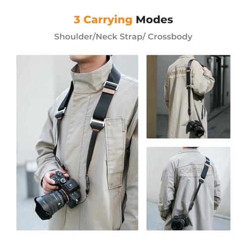 Image of K&F Concept 32mm Camera Strap Camera Secure Protection Strap with Adjustable Waterproof Durable Camera Strap for Camera