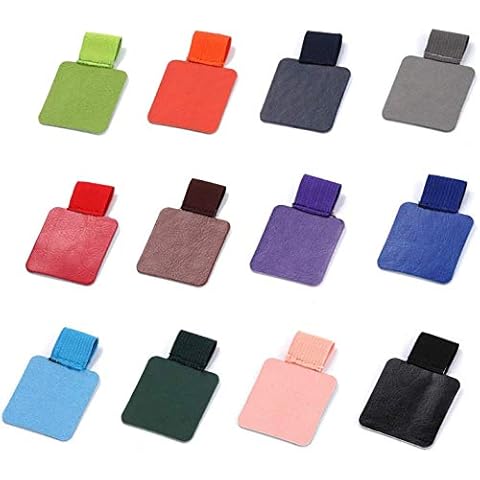 Yizerel Pen Loop Holder Set, 12 Pack Self-Adhesive Pencil Holder Elastic Design for Notebooks, Journals, Calendars with 12 Colors (12 Pcs) Cover