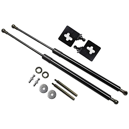 Kedoukj Lift Support Struts for Nissan 240SX S13 1989-1994 Modify Front Hood Bonnet Gas Spring Shocks Damper Carbon Fiber Prop Rods Car Accessories (Pure Black) -  1504NN