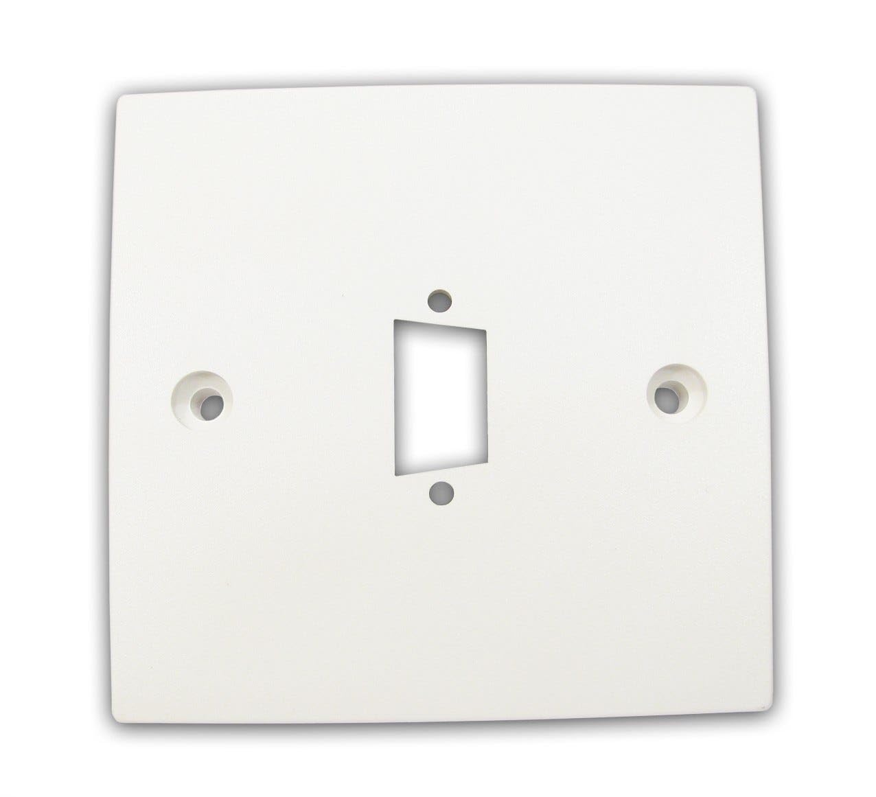 Kenable White Pre-Drilled Wall Faceplate For Svga Vga Panel Mount Stub Single Gang 85Mm