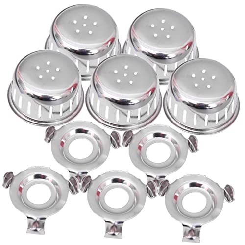 Beatifufu 10 juegos Kit Accesorios Olla Presión con Antiobstrucción y Soporte Invertido Acero Inoxidable Compatible Aluminio Fácil Instalación