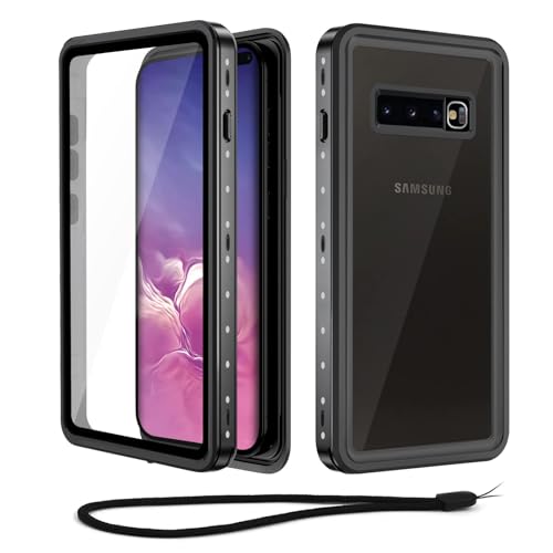 Beeasy Cover per Samsung S10 Plus Impermeabile IP68, 360 Militare Antiurto Indistruttibile Resistente Doppia Rugged Protezione Custodia, Ermetica Antipolvere Subacquea Waterproof Case, 6,4'
