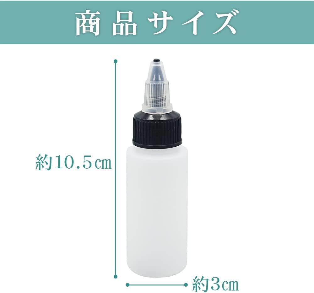 Amazon.co.jp: ドロッパーボトル 透明 ボトル 30ml 30個セット 漏斗