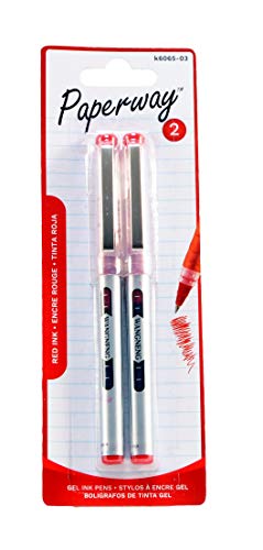 Bolígrafos Paperway gel 6 unidades, tinta negra-azul-roja miniatura 4