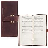 Fisken Hunting Journal, Top Grain Premium Genuine Leather Field-Tested Logbook for All Species – Track 200+ Hunts – Silent Closure – Slim & Durable – Deer, Elk, Turkey, Duck Hunting Log