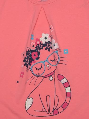 Image of Dollar Champion Cotton Regular Fit T-Shirts for Girls -Actual Color May Vary