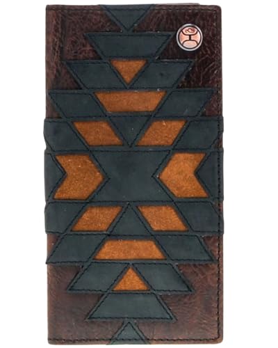 HOOEY Men's Kai Patchwork Rodeo Wallet - HW031-BRBK One Size