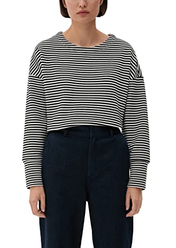 s.Oliver BLACK LABEL Women's 2128144 Sweatshirt, Langarm, White, 42