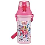 スケーター(Skater) 水筒 子供用 直飲み 480ml プラスチック ワンタッチ 食洗機対応 日本製 キミとアイドルプリキュア 女の子 PSB5SANAG-A