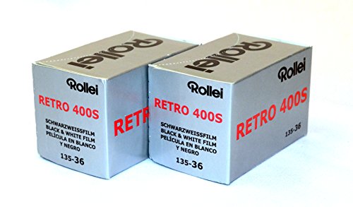 Rollei Retro 400s   Película de 35 mm, color blanco y negro