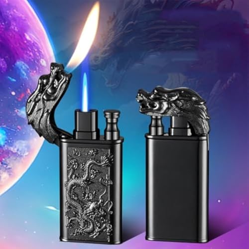 Encendedor Butano resistente al viento con llama dual miniatura 2