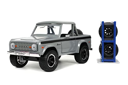 Jada Toys Just Trucks 1973 Ford Bronco 1:24 Gris miniatura 1