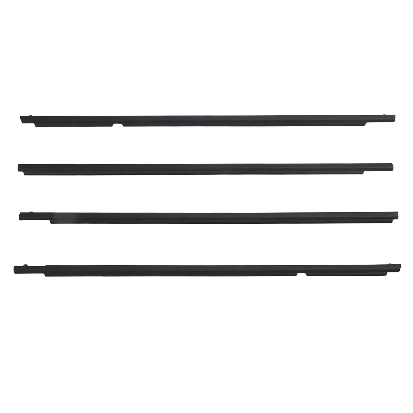Glilar One Color Automotive Window Seals Compatible With Toyota For Corolla 2009-2012 4Pcs Car Door Outside Window Weatherstrip Molding Seal Belt 7573012300