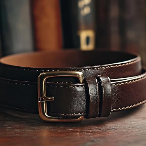 4 Pack Belt Loop Keepers, Leather Loop Keeper Accessories Belts Straps Holder Retainer Band Cowhide Leather Loop Keeper for 1.5'' Wide Belts Buckle to Hold Extra Length Straps in Place Pants Black Red2