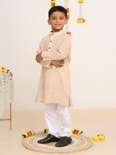 Baba & Baby Boy's Cotton Kurta Pyjama Set2