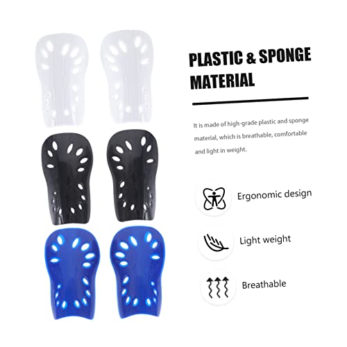 Espinilleras de fútbol para niños pequeños con protección de esponja negra de pantorrilla 6