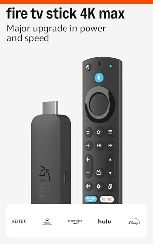 Amazon Fire TV Stick 4K Max streaming device, with AI-powered Fire TV Search, supports Wi-Fi 6E, free & live TV without cable or satellite