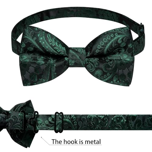 Corbatín Paisley para Hombre Ajustable de Seda miniatura 3